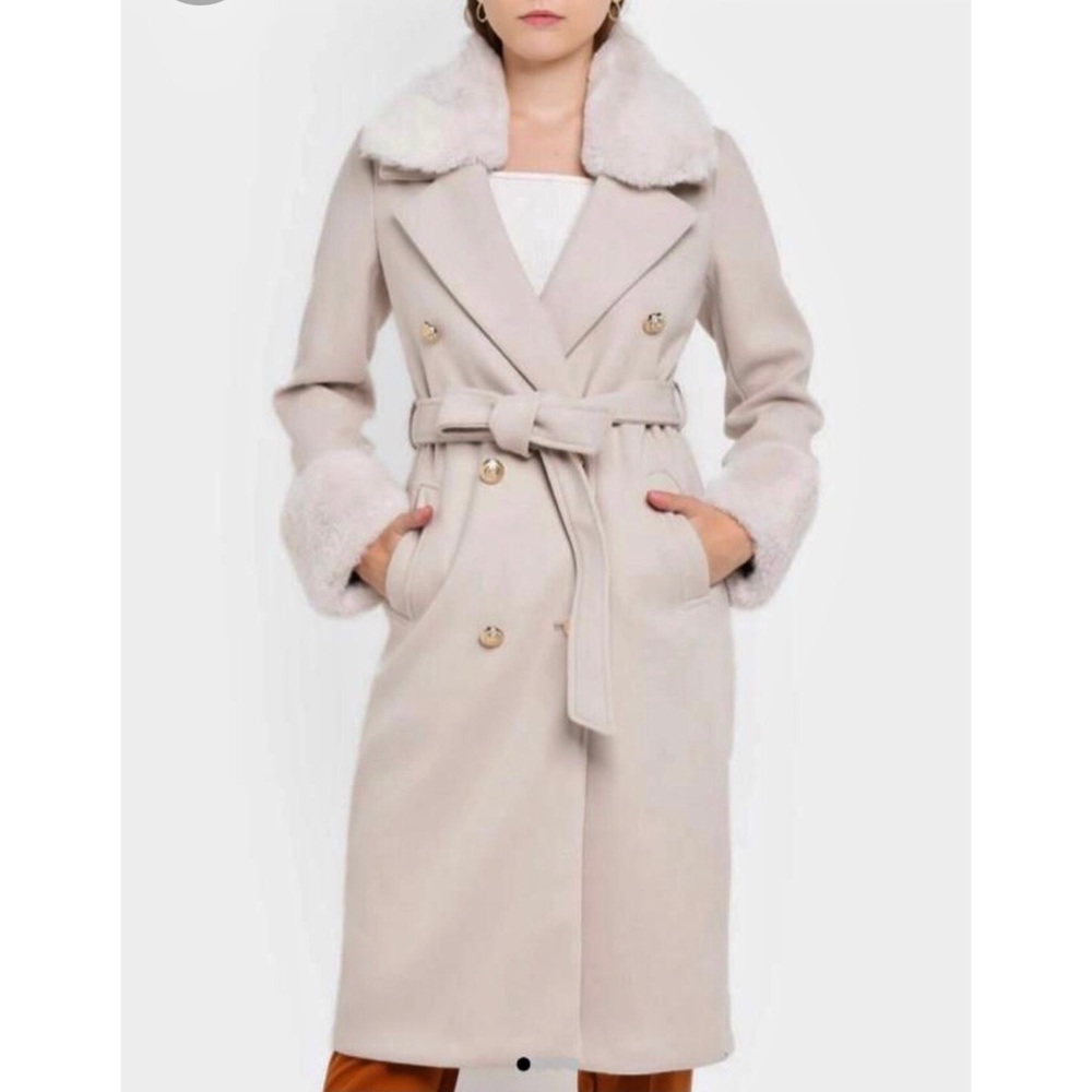 Wool trench coat